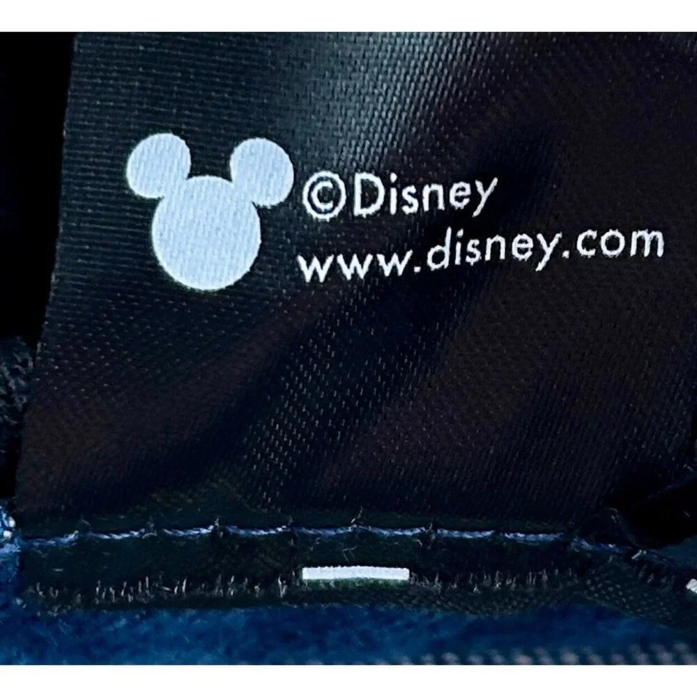 Disney‎ Mickey Mouse Jean Jacket Womens XS Blue Denim Hooded Embroidered Patch